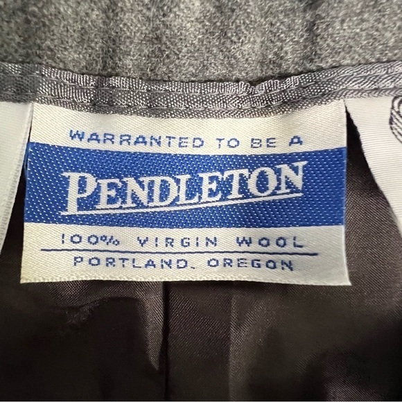Pendleton Vintage High Rise Fully Lined Gray Wool Pant Made in USA Size 29 - Picture 5 of 10